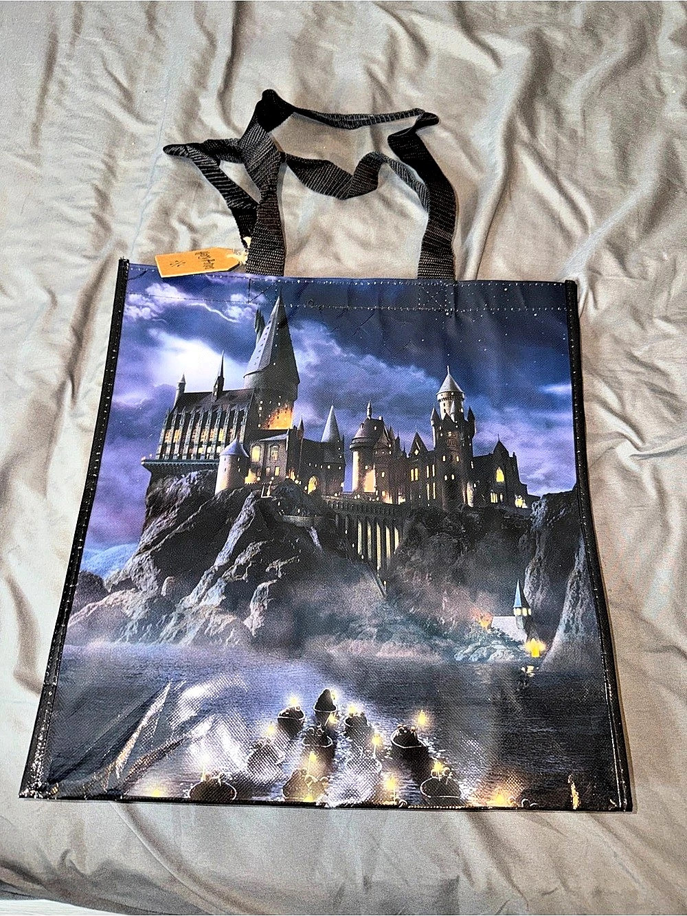 Harry Potter Hogwarts Castle Tote Bag Blue & Black NWT